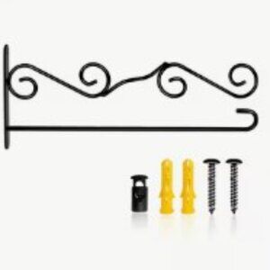 1pc, Wall Garden Flag Holder, Wall Garden Flag Stand, Garden Flag Scroll Hanger